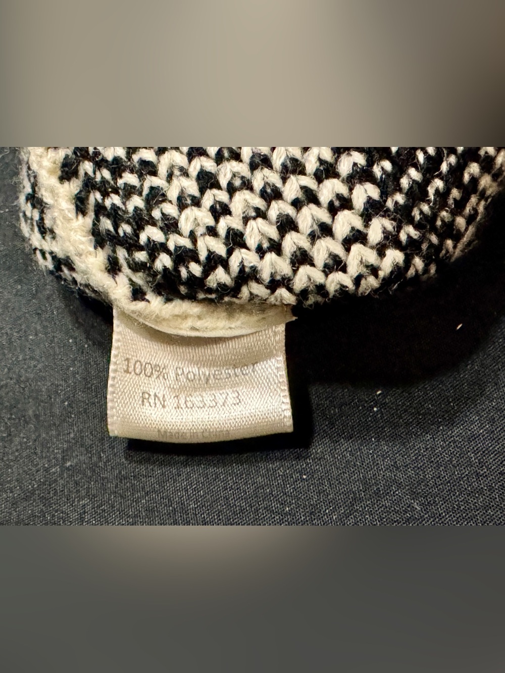 NWT Bre’s Boutique Leopard Print Knit Tote Bag — Cream & Black - Picture 6 of 7